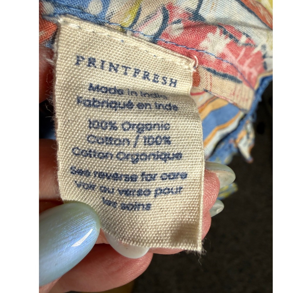 Printfresh Blue Novelty Print Cotton Nightgown - Picture 5 of 9
